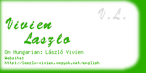 vivien laszlo business card